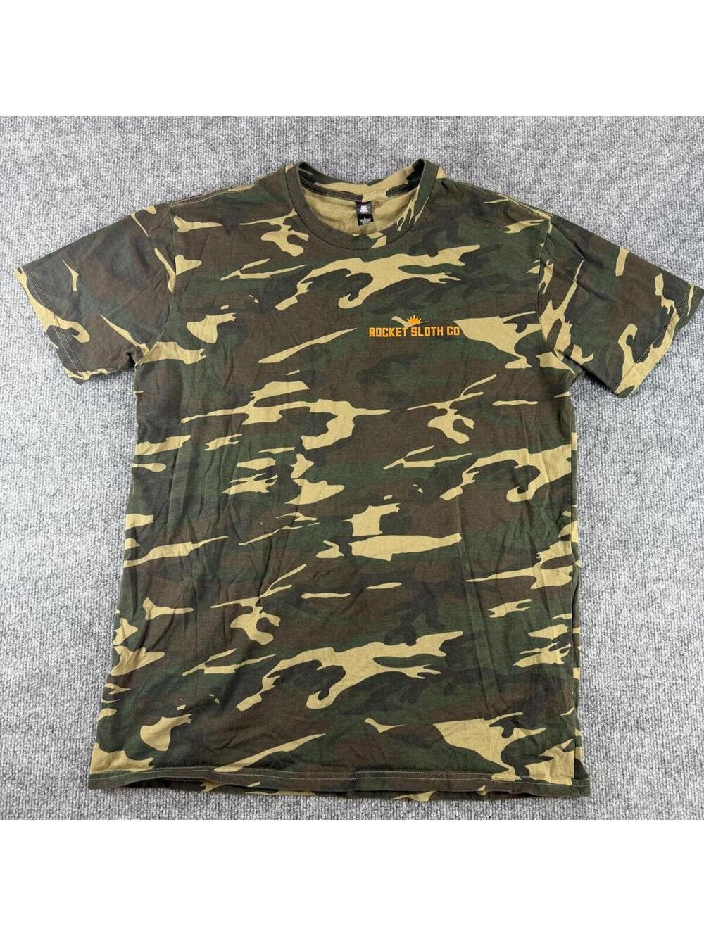 Rocket Sloth Co‎ Camouflage T-Shirt Large AS Colour